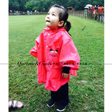 米豆儿家 外贸原单出口儿童雨衣韩国男女童雨披宝宝卡通可爱雨衣