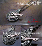 vashop泰国进口 925纯银微型古代计时器吊坠 泰银天文计时器挂件