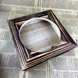 韩国韩式石碗方形木架 木制锅架 石碗架 木碗盒 木盒 木锅架