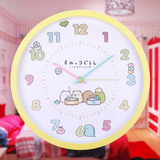 北极星12英寸可爱卡通创意挂钟儿童房卧室静音石英钟客厅挂表钟表