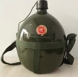 正品3L铝制水壶大容量俄罗斯军用水壶战术壶老式军绿色户外军迷壶