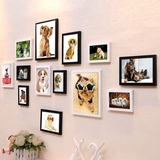 13框照片墙 相框墙客厅国内宠物狗店创意组合相框装饰画挂画壁画