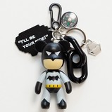 韩国代购正品进口韩版创意卡通蝙蝠侠钥匙扣 背包挂饰品 生日礼物