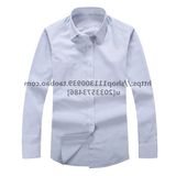 2015最新款长城哈弗汽车4S店男士灰白条纹长袖衬衫工作服职业装