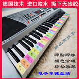 电子琴键盘贴纸 54键 61键 88键 钢琴贴纸 高新技术.轻松学电子琴