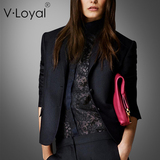 V·Loyal2016欧美大牌修身时尚气质西服长袖 高端定制小西装