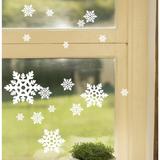 雪花圣诞节橱窗玻璃装饰墙贴纸窗花贴咖啡奶茶服装美甲美容甜品店