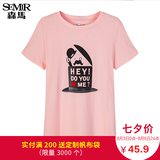 森马短袖T恤 2016夏装新款 女士趣味个性印花纯棉针织体恤韩版潮