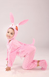 包邮春季 新款 女孩小兔演出服 女童小兔子表演服装 儿童兔兔服装