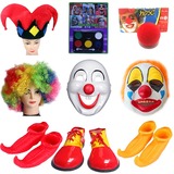 小丑 面具假发鞋子帽子手套橡胶鞋化妆油彩 游乐园小丑道具用品