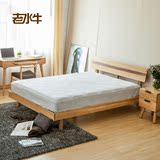 日式纯实木床1.8米白橡木床1.5双人床1.2单人床北欧风环保简约