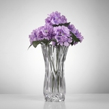 欧式透明玻璃花瓶富贵竹百合水培花水晶花器仿真花瓶凤尾款包邮