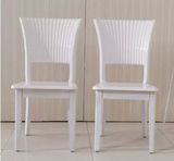 白色烤漆餐椅简欧现代时尚简约餐椅实木带靠背椅子凳子吃饭椅橡木