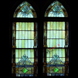玄关隔断屏风窗吊顶门芯欧式帝凡尼艺术玻璃彩玻背景墙 高档绿
