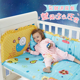 小兔乖乖婴儿床床围婴儿床上用品套件婴儿床围床帏精梳棉婴儿床品