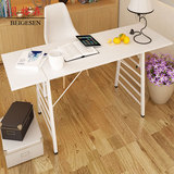 贝格森 实木简易书桌现代简约电脑桌台式家用折叠创意办公桌子