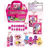 迪士尼艾莎公主冰雪奇缘手提化妆箱儿童化妆品盒彩妆套装女孩玩具