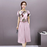 韩版衣服25-30-35-40岁中年少妇女装妈妈装两件套装夏季时尚潮女