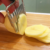 多功能切菜器波浪形土豆切花刀 不锈钢土豆切刀切条器薯条刀