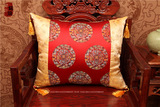 红木椅垫中式古典抱枕枕头中国风流苏靠垫沙发靠背圈椅垫腰枕靠包