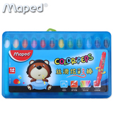 Maped 马培德12色丝滑炫彩棒 旋转式 水溶性油画棒蜡笔塑料盒