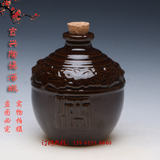 宜兴陶瓷酒瓶 酒坛 10斤狮头陶瓷酒瓶酒坛（整箱出售）