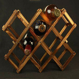 菱形叠加原木质酒架葡萄酒架家居红酒架实木酒架子酒柜展示架
