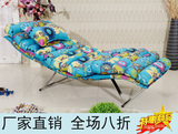躺椅折叠经济型 田园布艺沙发 创意单人包邮 小户型多功能沙发床