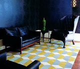 地毯简约现代格子宜家欧式地毯客厅茶几卧室床边书桌大地毯定制