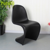 S椅创意餐椅潘东潘顿椅异形椅欧式休闲个性简约塑料椅设计师椅子