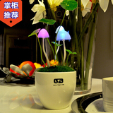 正品陶瓷阿凡达蘑菇台灯创意LED七彩小夜灯床头灯宝宝婴儿喂奶灯