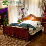 溢美溢诚 纯实木床 双人床 进口北美白橡木家具  非红橡家具
