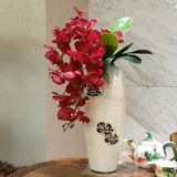 和家仿真花蝴蝶兰花瓶客厅中式高陶整体花艺摆设家居礼品净化空气
