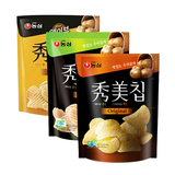 韩国进口食品农心秀美土薯片85g*3蜂蜜芥末味原味洋葱味休闲零食
