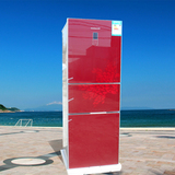 Ronshen/容声BCD-202YMB/202RB1NYC三门钢化玻面板新款红色电冰箱