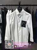 Trendiano新款欧时力男专柜正品代购七分袖款修身衬衫3HI2013690