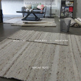 MASAR玛撒 德国地毯 进口块毯 米白色 现代风格MRS-6 素色羊毛毯