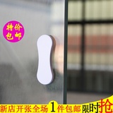 日本KM 粘胶型门把推手塑料玻璃门把手厨柜门抽屉粘贴拉手2个装