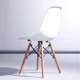 特价伊姆斯椅美式欧式靠背白色塑料椅子新中式餐椅北欧宜家办公椅
