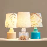 迅雅LED玻璃台灯卧室床头创意花简约现代北欧田园中式时尚设计