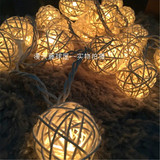 LED泰国藤球灯串婚礼生日派对圣诞宿舍房间用品温馨创意彩色装饰