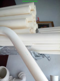 PVC电线管电工套管阻燃管 走线管穿线管32中型预埋管白色 能冷弯