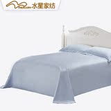水星家纺品牌酒店全棉纯色单件床单1.5m1.8*2.0米2.2双人床上用品