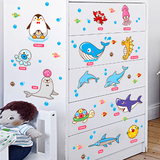 幼儿园装饰儿童卧室卡通婴儿房间早教墙纸墙壁贴画动物可移除墙贴