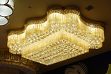 传统黄色 正长方形灯欧式奢华水晶灯现代led吸顶灯客厅灯 L5033