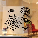 万圣节装饰蜘蛛墙贴商场玻璃橱窗装饰贴画主题派对贴画