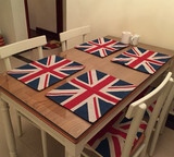 英伦风米字国旗西餐餐垫茶几垫桌旗 婚庆礼台桌布盖布欧美风床旗