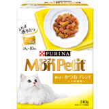 日本进口Monpetit 迷你海鲜点心盒猫粮/猫零食 小鱼风味 240g