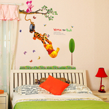 特价墙贴小熊维尼荡秋千宝宝儿童房间幼儿园教室布置装饰画可移除