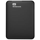 西部数据（WD） Elements 新元素系列 2.5英寸 移动硬盘 黑色 1T